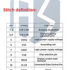 1.09/1.1 Inch OLED Display Module - 128x64 SSD1312 Driver I2C Interface for Arduino (64x128 Resolution, 12864 Type)