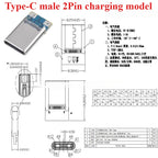 5PCS USB 3.1 Type-C Connector 24 Pins Male / Female Socket Receptacle Adapter To Solder Wire & Cable 24 Pins Support PCB Board