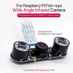 KEYESTUDIO Raspberry Pi Camera Module 5/8 Megapixels 1080p Mini HD PiNoIR Camera Wilde Angle Module For Raspberry Pi 2/3/3B/4/4B