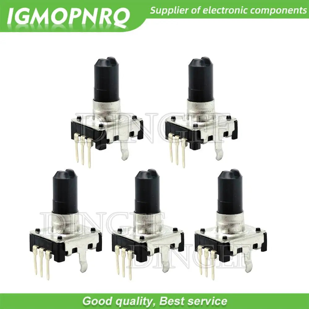 5PCS/lot 360 Degree Rotary Encoder Tripod EC12 E12 Audio Encoder 3PIN Shank length 15MM