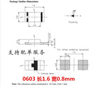 3000pcs SMD 0402 0603 0805 1206 Red Blue White Green Orange Pink High Quality Clear Light Emitting LED Chip Surface Mount Diode