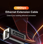 Clearance_SAMZHE Cat6 Ethernet Extension Patch Cable RJ45 Male to Female Rj45 Ethernet Extender Adapter for PC Laptop Ethernet C