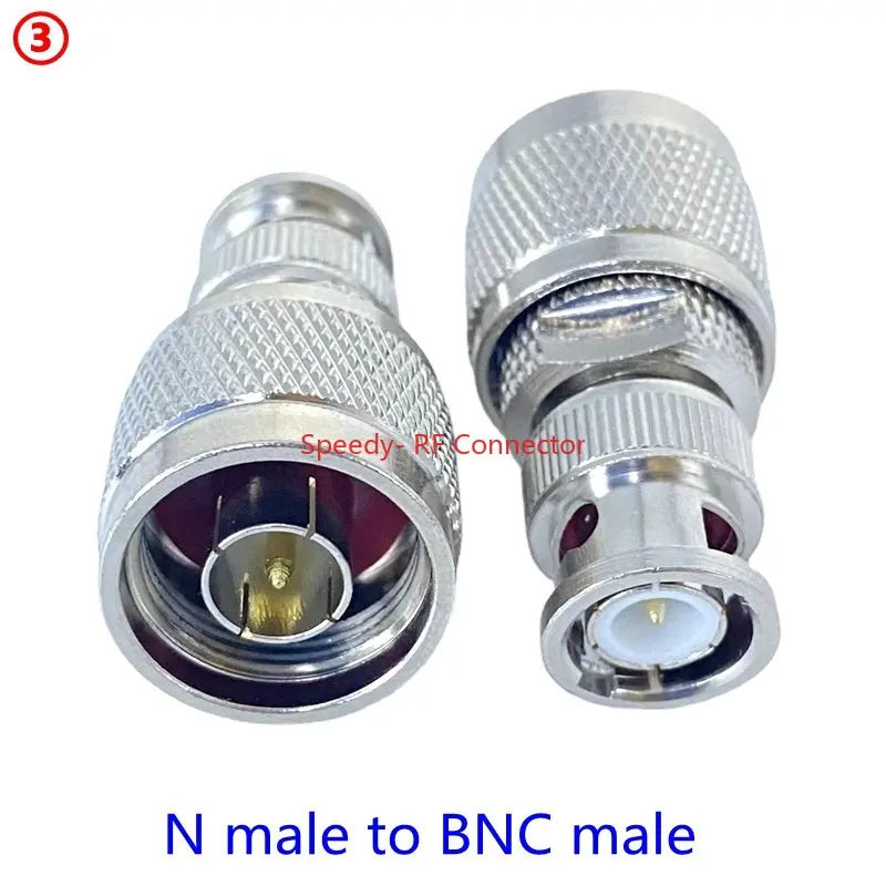 1Pcs L16 N Type To BNC Male Plug Female Jack Connector Q9 BNC To N Type Right Angle Coaxial  Adapter RF Fast Delivery Copper