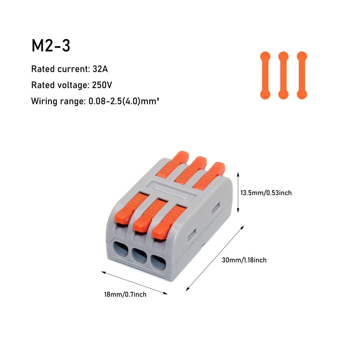 10/50 PCS Mini Fast Wiring Cable Connectors Universal Compact Splitter Electrical Conductors Push-in Home Terminal Block