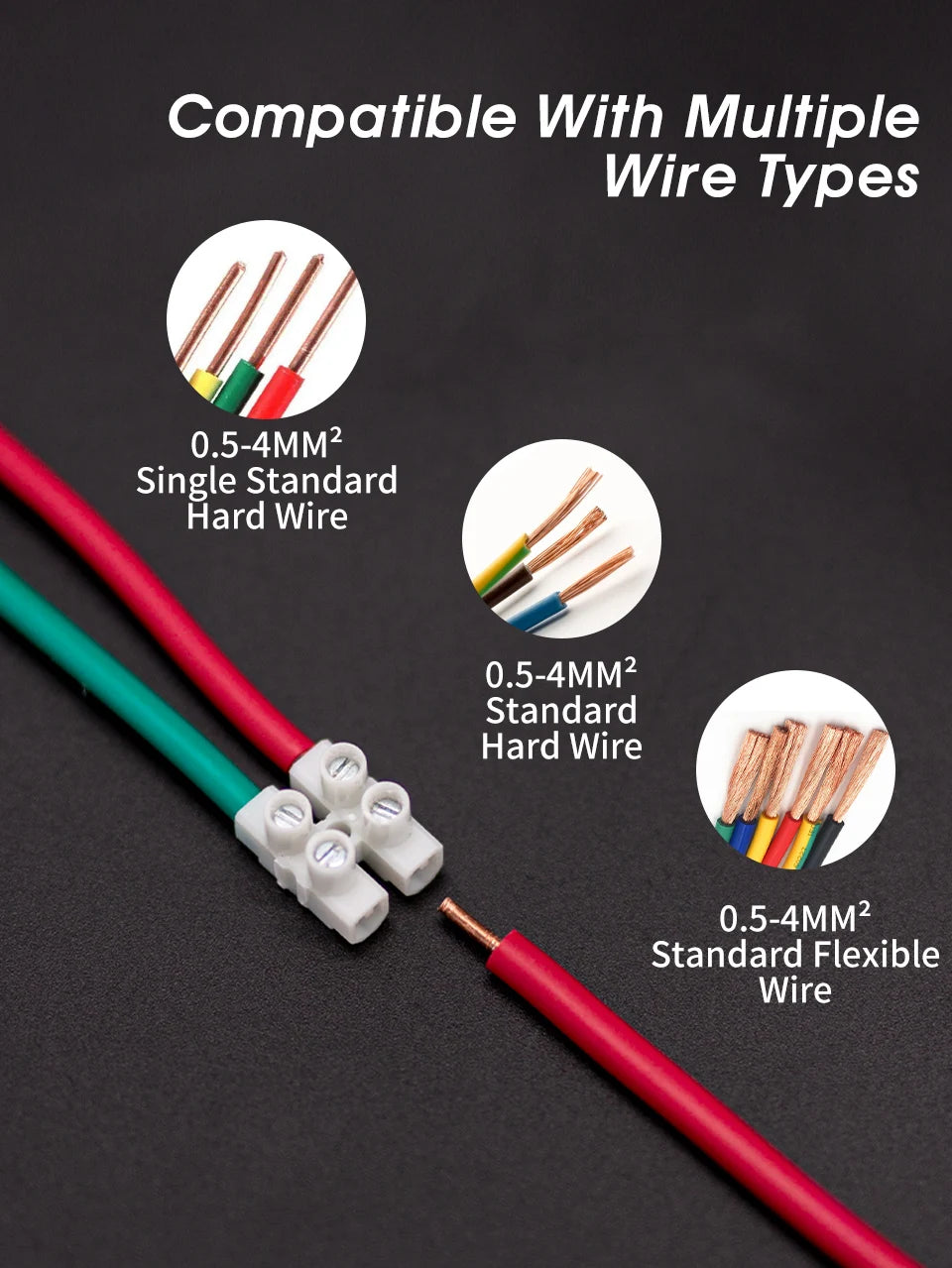 Terminal Block 12-Position Strip 450V/32A PA66 Electrical Equipment Connectors 0.5-4mm² Plastic Flame Retardant Wire Connector