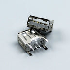 1-10PCS NEW A Type Flat Angle 180 Degree Female USB PCB Connector Socket USB Jack Plug