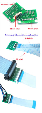 JCD 1Piece FPC/FFC Flat Cable Transfer Plate  0.5mm 1mm to 2.54mm Spacing Connector Flexible Flat Cable Adapter Board