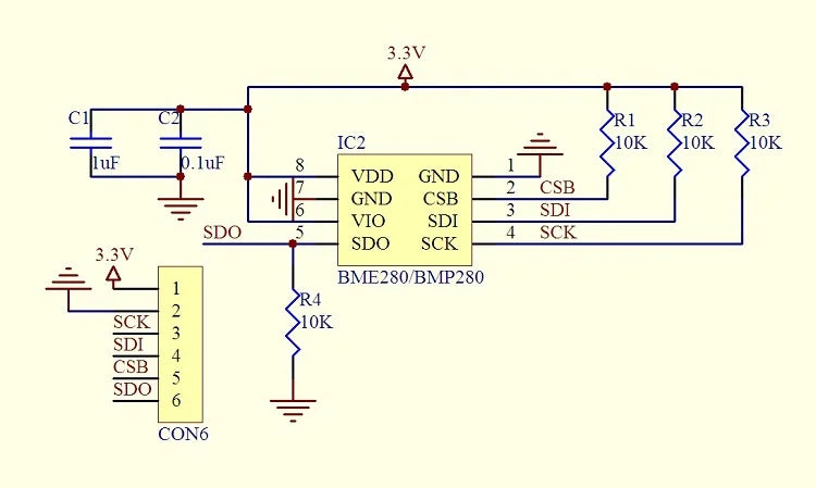 GY-BME280 3.3V 5V BMP280 bmp180 Digital Sensor Temperature Barometric Air High Precision Atmospheric Pressure Module I2C SPI