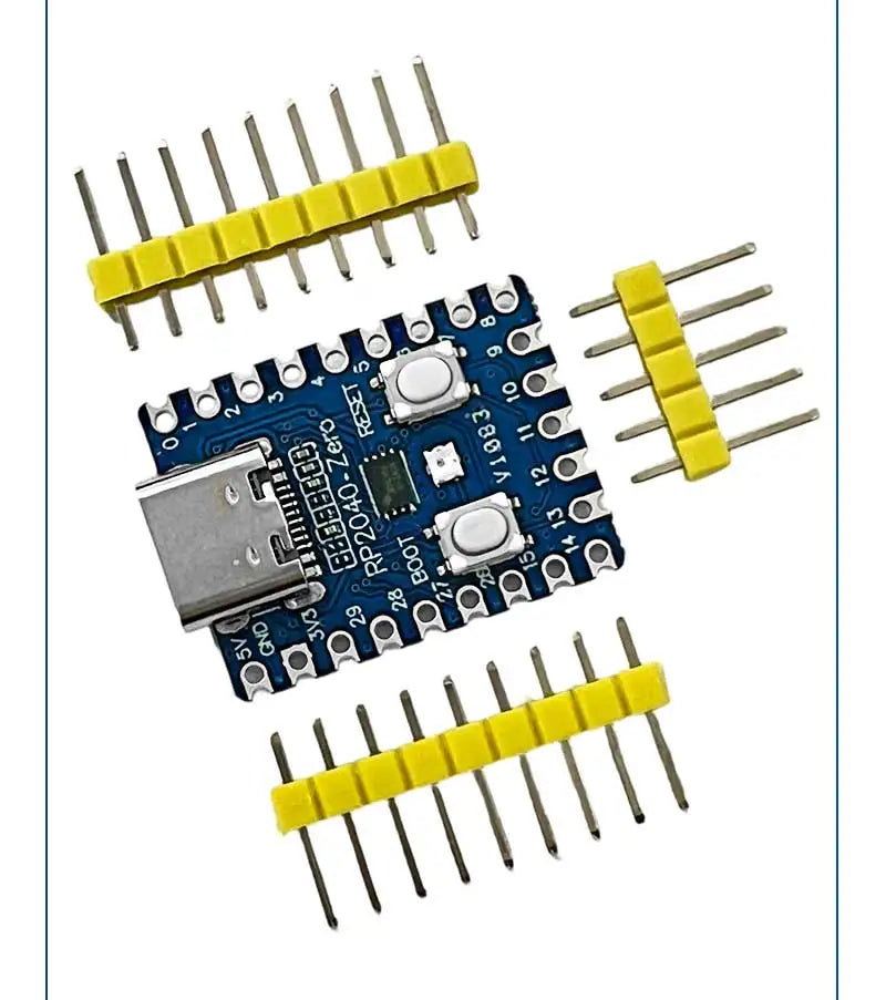 1-10PCS RP2040-Zero RP2040 for Raspberry Pi Microcontroller PICO Development Board Dual-core Cortex M0+ Processor 2MB Flash XCW