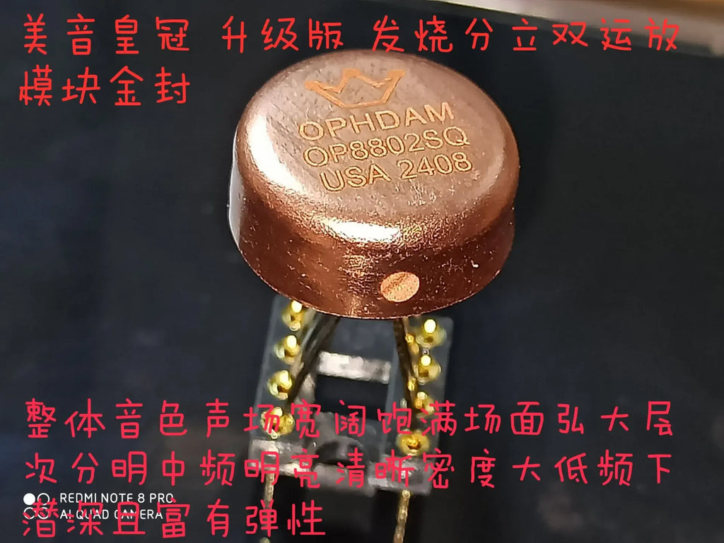OPHDAM  OP8802 Fully Discrete Dual OPAMP Class A Operational Amplifier Replace OPA1612 LME49720 AD823 NE5532 For HiFi DAC Amp