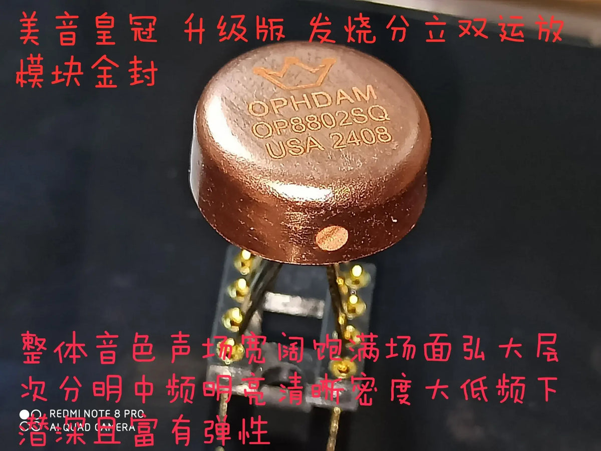 OPHDAM  OP8802 Fully Discrete Dual OPAMP Class A Operational Amplifier Replace OPA1612 LME49720 AD823 NE5532 For HiFi DAC Amp