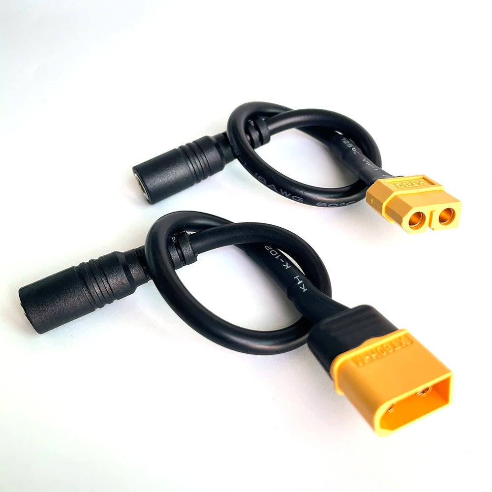 HPXGRC XT60 XT30 T Plug Female Male To DC 5.5*2.1mm Connector Battery Charging Adapter Cable Conversion for DC Power Charger