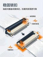 5pcs/10pcs FPC FFC socket Connector 0.5mm 1mm Pitch Flat Cable Flip bottom connection 4/5/6/8/10/12/14/16/20/22/24/30/34/40/50P