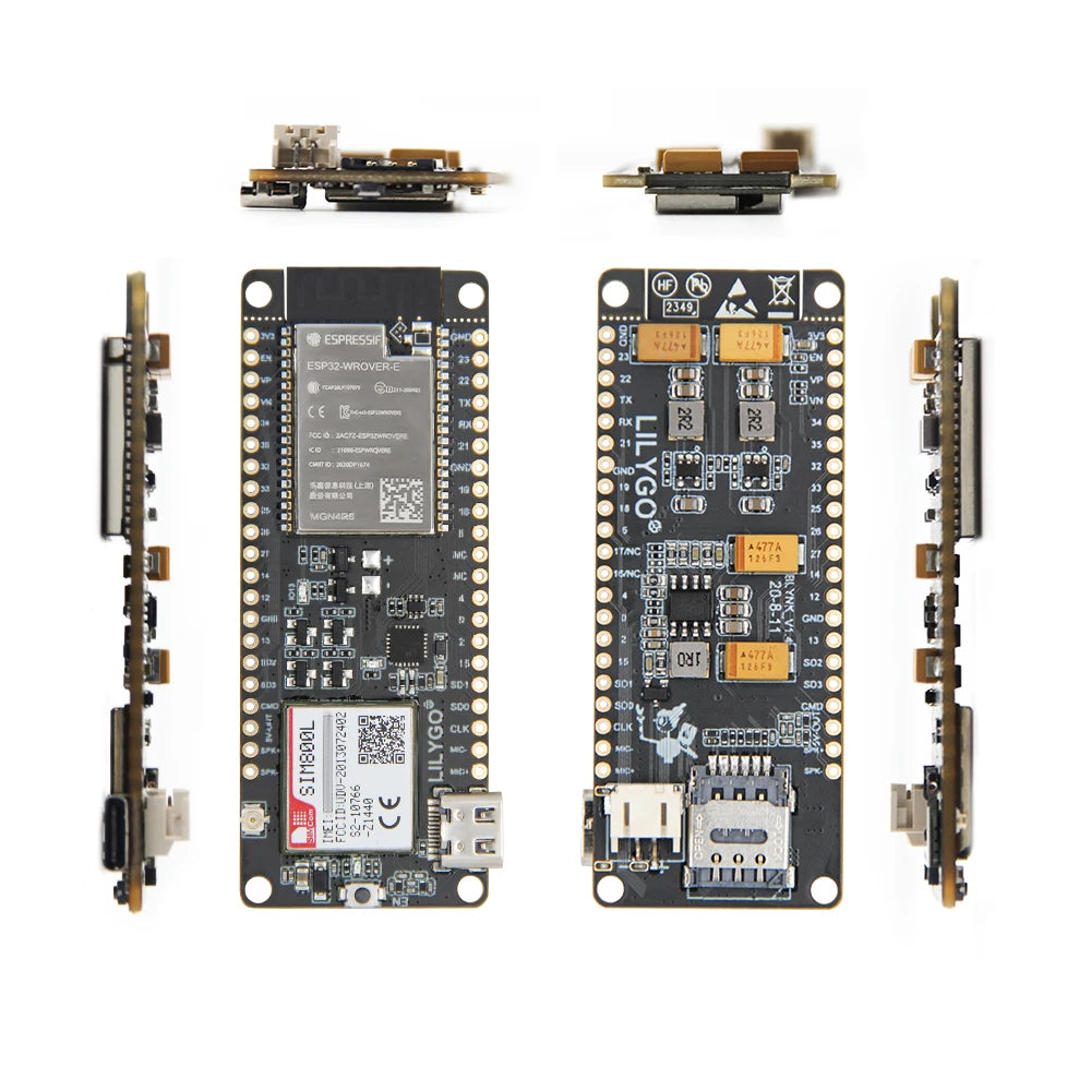 LILYGO TTGO T-Call V1.4 ESP32 Board with WiFi, Bluetooth, FPC Antenna & SIM800L SIM Card Module