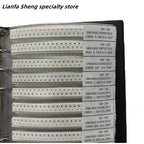 Capacitors Kit SMD  Capacitor Sample Book 01005  0201 0402 0603 0805 1206 Chip Assortment Pack 51/80/90/92values 25 50 pcs