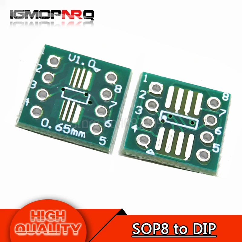10PCS PCB Board  SMD Turn To DIP SOP MSOP SSOP TSSOP SOT23 8 10 14 16 20 24 28 SMT To DIP Adapter Converter Plate