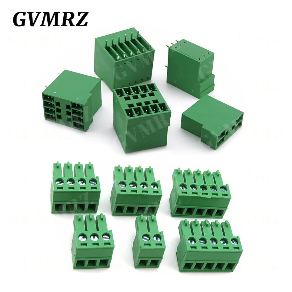 5PCS 15EDG KF15EDGRH 2x2 ~ 12PIN 3.81mm Double Layer Double row pluggable terminal block PCB welding plate Plug Pin Socket