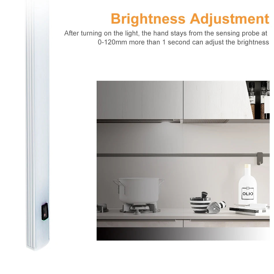 5 V LED Strip USB Desk Lamp Hand Sweep Switch Backlight Motion Sensor Book Table Light Children Study Room Kitchen Cabinet Bulb
