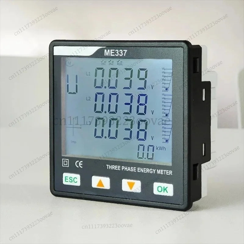 LF_Smart Power Quality Meter RS485 Rogowski Coil 96x96mm Energy Analyzer Electricity Monitor RTU ME337