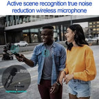 Mini Portable Wireless Lavalier Microphone for Live Broadcast Gaming Audio Video Recording Phone