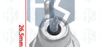 DC099 5.5 mm x 2.1mm DC Power Jack Socket Female Panel Mount Connector Metal DC-099 Open Hole 11MM 5.5*2.1 5.5*2.5