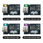 PD QC Protocol Fast Charging Decoy Module 5V 9V 12V 20V Adjustable with Indicator Light Type-C Trigger Module for DIY Electronic