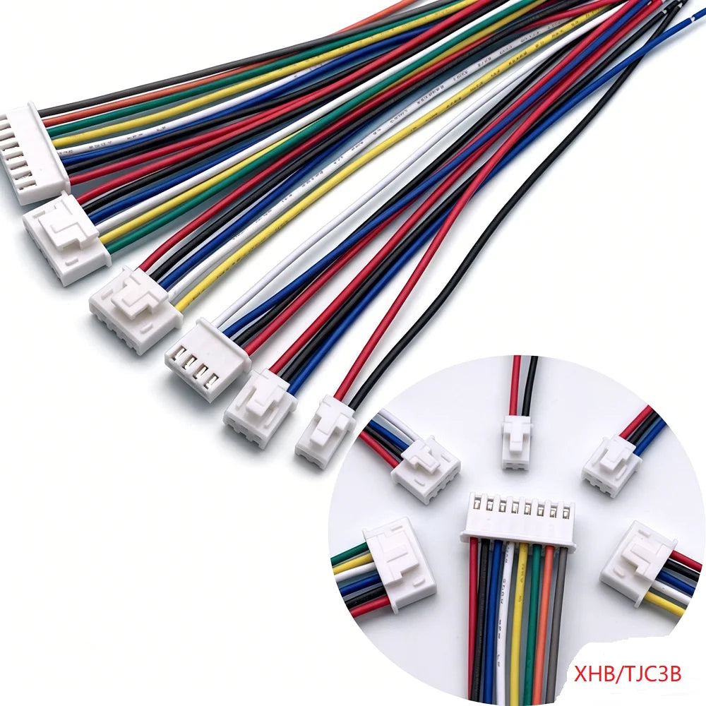 10pcs XHB2.54 wt Latch TJC3B Single Head 22/26AWG Wire Cable Connector 2P/3P/4P/5P/6P/7P/8P/9P/10P/11P/12Pin Female Plug Socket