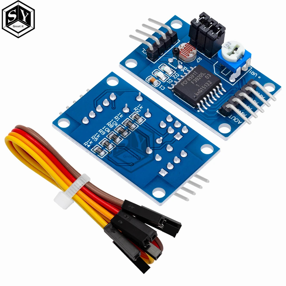 PCF8591 AD / DA Conversion of to Digital /Digital-to- Converter Module Temperature Illumination