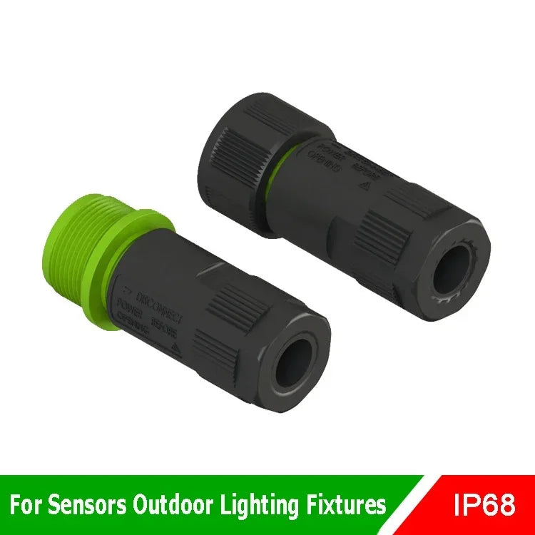 10pcs Exceedconn EC Industrial Aviation Circular 2 Core M20 2Pin Electrical Connector Waterproof  10A 15A Docking Cable Adapter