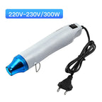 110V/220V Mini Heat Gun Hot Air Gun for Crafts Epoxy Resin Shrink Wraping, US/EU Plug, Multiple Colors Available