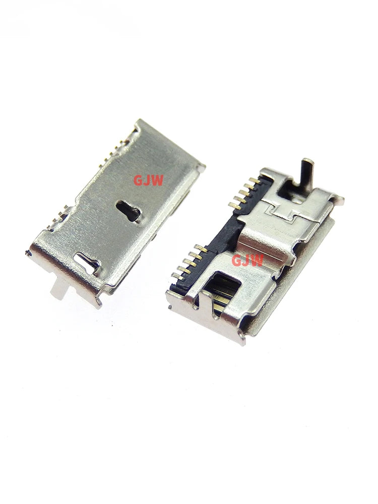 5PCS Micro USB 3.0 B Type DIP Female Socket DIP2 10pin USB Connector for Samsung Mobile Hard Disk Drives Data Interface
