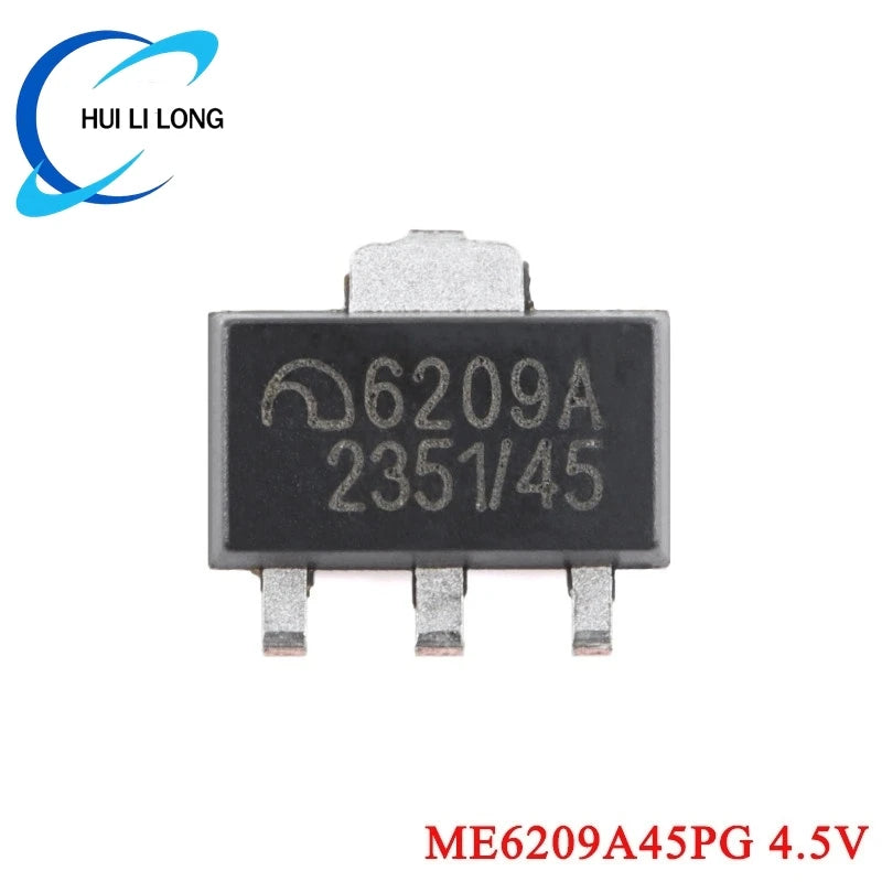 100Pcs/5pc ME6209 6209A ME6209A 3V 3.3V 4V 4.5V 5V ME6209A33PG ME6209A50PG SOT-89 Low Power Dropout LDO Linear Regulator IC SMD