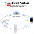 Zigbee 3.0 10G MmWave Human PIR Motion Sensor With Temperature Humidity Illuminance Monitor Support Tuya Smart Life Zigbee2MQT