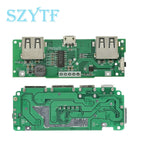 Lithium Battery Charger Board LED Dual USB 5V 2.4A Micro or Type-C USB Mobile Power Bank 18650 Charging Module