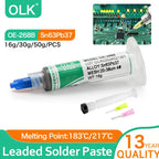 OLK Sn63Pb37 Solder Paste, Flux,Sn99.3cu0.7 Lead-Free Solder Paste Free Cleaning Is Widely Used In All Kinds Of Soldering
