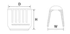 100Pcs U Shape Copper Ring Terminals Non-Insulated Car and Motorcycle Cable Wire Butt Splice Crimp Connectors Docking Terminals