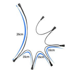 4 Pin PWM Fan Power Extension Cable 4 Pin PWM Female To 3/4 Pin PWM Male Adapter Multi Splitter for 4 Pin 3 Pin Case