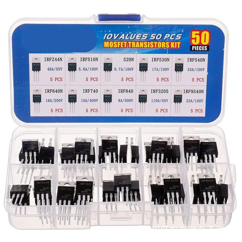 50PCS TO-220 MOSFET Tube IRFZ44N IRF510N IRF540N IRF3 Series