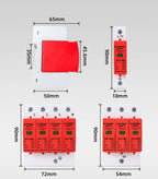 GTRIC House Lightning Surge Protector AC SPD 1P 2P 3P 4P 40KA 60KA 220V 385V AC Protective Low-voltage Arrester Device