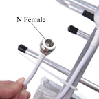 10dBi Outdoor Yagi Antenna 698-2700MHz For 2G 3G 4G LTE N Female Connector RG58 Coaxial Cable With SMA Male Extension Cable