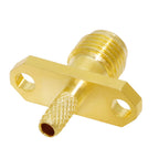 1pc SMA 2 Hole Panel Mount Connector Female /RP Jack  Crimp for RG316 RG174 Cable NEW