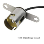 2pcs 1157 BA15D BAY15D 1156 BA15S 4pcs BA9S Auto Car Turn Signal LED Light Bulb Wire Adapter Lamp Socket Holder