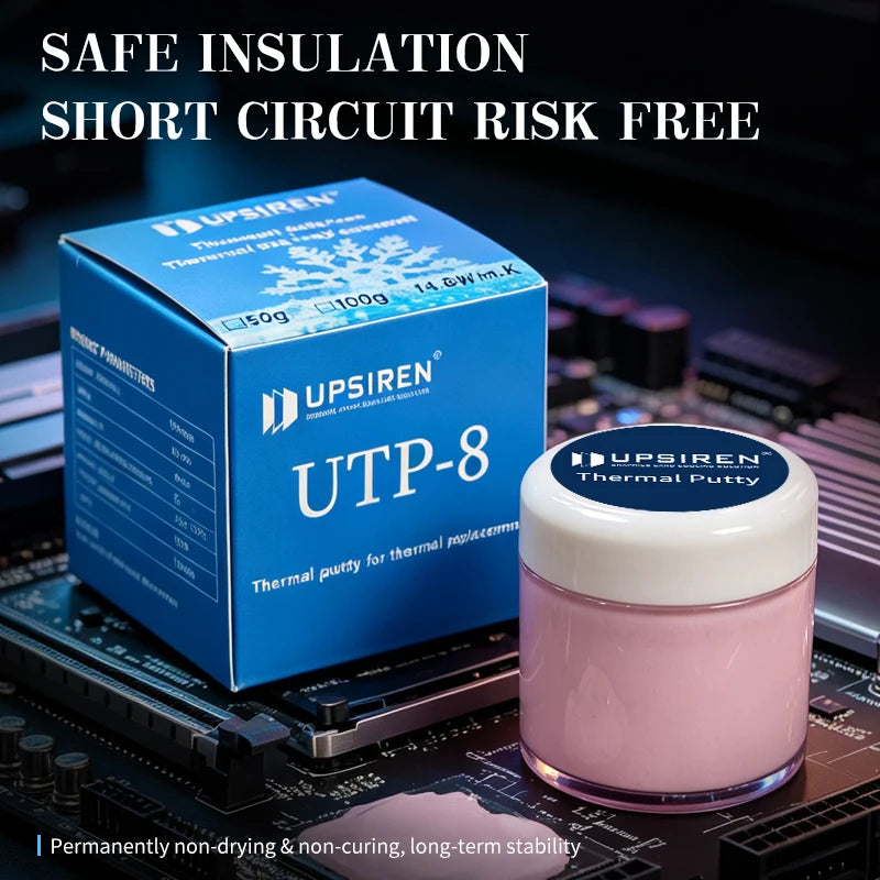 UPSIREN UTP-6/UTP-8/UTP-X Thermal Putty For VGA GPU IC Processor Rapid Cooling Thermal Pad Replacement Heat Blocking Putty