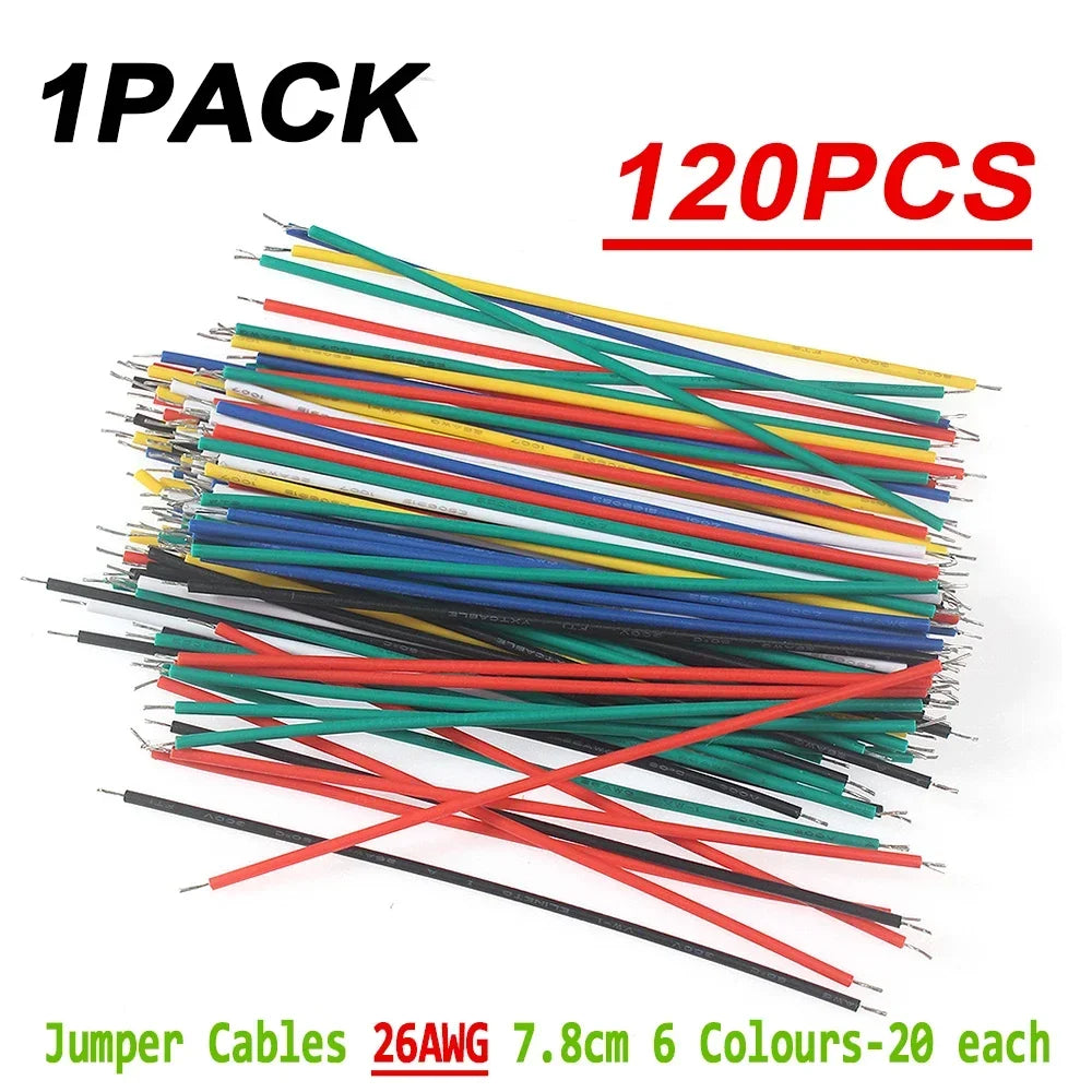 New 120/350/560/840PCS Breadboard Jumper Wire Kit 14 Lengths Assorted for Breadboard DIY Kits 26AWG 7.8cm Jumper