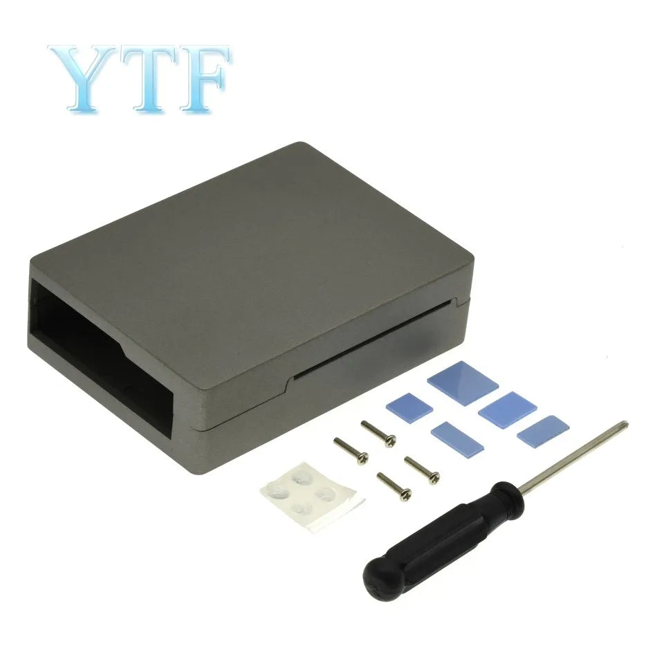 Raspberry pi 2 3B 4B Case  aluminum alloy shell with self-guided heat dissipation column metal shell