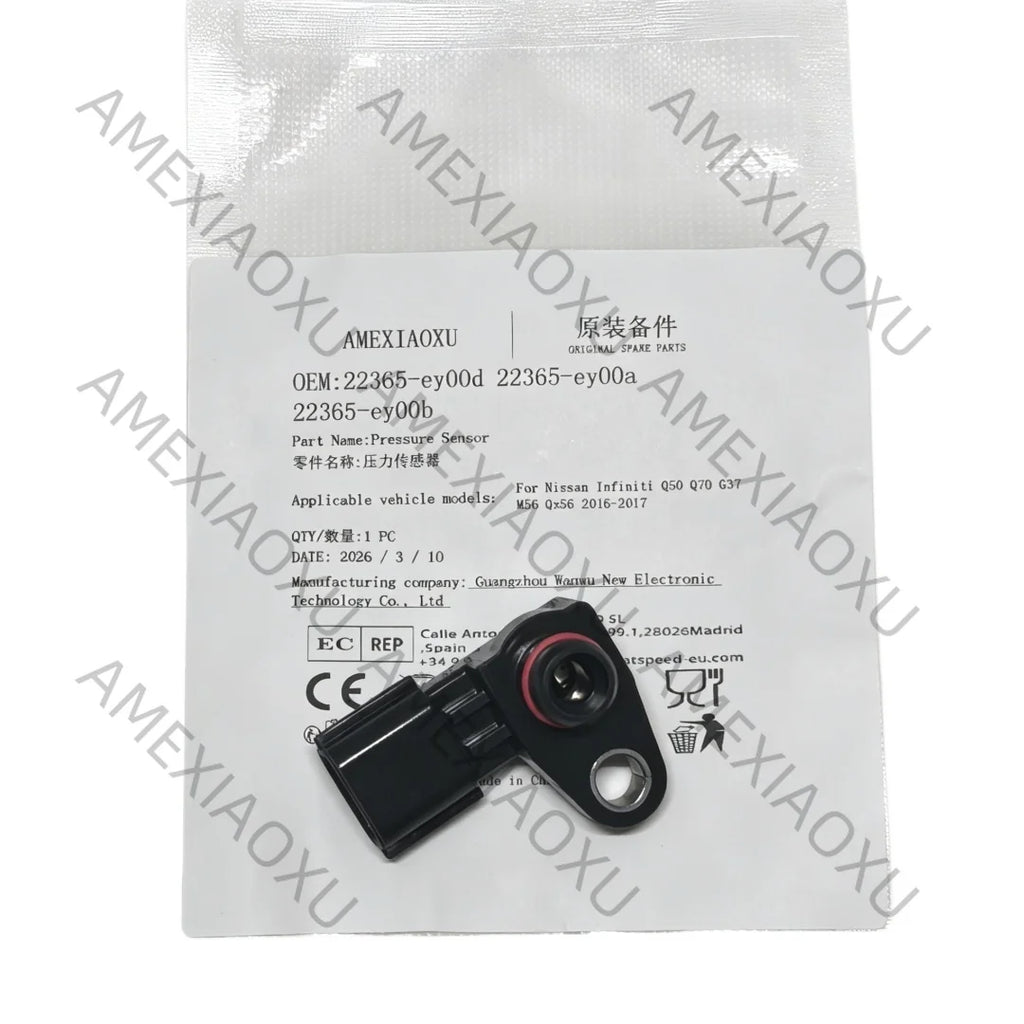 22365-ey00d Manifold Absolute Pressure Sensor For Nissan Infiniti Q50 Q70 G37 M56 Qx56 2016-2017 Oe# 22365-ey00a 22365-ey00b