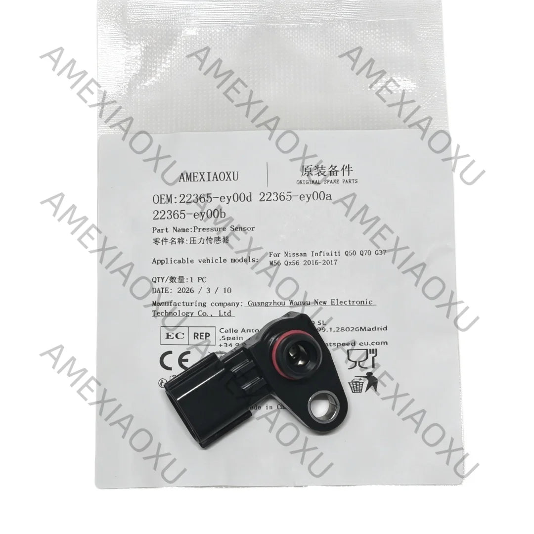 22365-ey00d Manifold Absolute Pressure Sensor For Nissan Infiniti Q50 Q70 G37 M56 Qx56 2016-2017 Oe# 22365-ey00a 22365-ey00b
