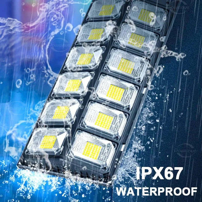 9990000000LM Most Powerful LED Solar Light Outdoor Motion Sensor Solar Lights IPX67 Waterproof Solar Street Lamp Garden Lantern