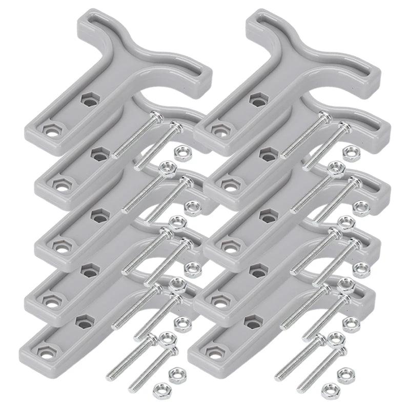 For Anderson Plug Pull Handle Caravan Solar Battery Quick Disconnect Connector Safe Release T Handle Red Gray Auto Accessories