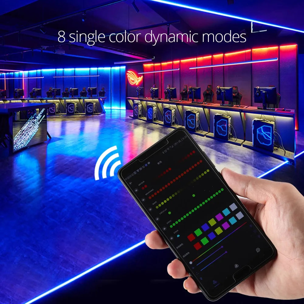 SP108E Wifi SPI Pixel LED Controller DC5-24V for WS2812B WS2811 WS2815 Addressable Pixel LED Strip Lights Max 2048 Pixels